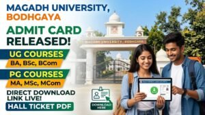 Magadh University Admit Card 2026