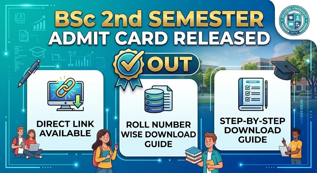 BSc 2nd Semester Admit Card 2026