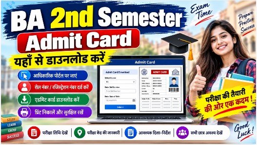 BA 2nd Semester Admit Card 2026