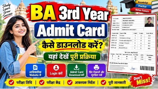 BA 3rd Year Admit Card 2026