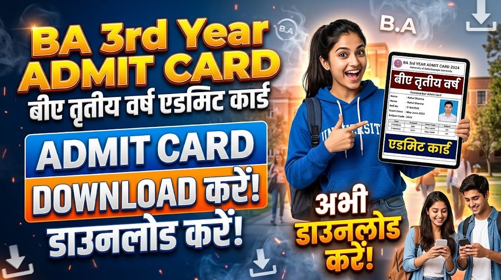 BA 3rd Year Admit Card 2026