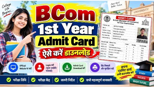Bcom 1st Year Admit Card 2026