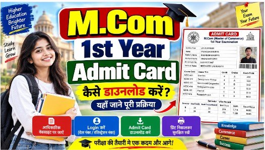 Mcom 1st Year Admit Card 2026