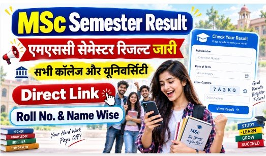 Msc semester Result