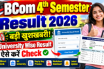 Bcom 4th semester Result 2026