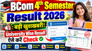 Bcom 4th semester Result 2026