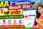 MA 2nd semester Result 2026