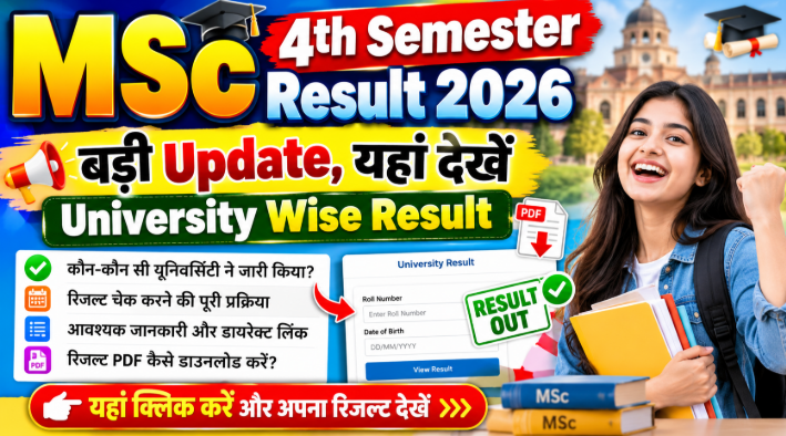 Msc 4th semester Result 2026