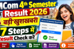 MCom 4th Semester Result 2026 