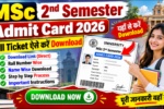 MSc 2nd Semester Admit Card 2026