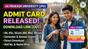 JPU Admit Card 2026