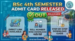 BSc 4th Semester Admit Card 2026