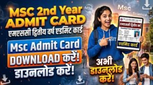 Msc 2nd Year Admit Card 2026