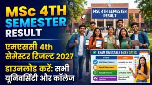 MSc 4th Semester Result