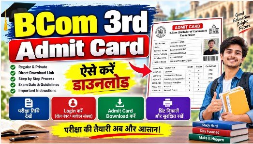 Bcom 3rd Year Admit Card 2026
