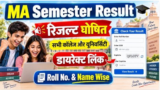 MA Semester Result 2026