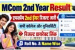 MCom 2nd Year Result 2026