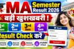MA semester Result 2026