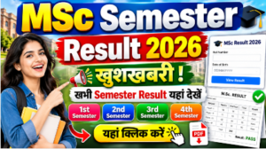 Msc semester Result 2026