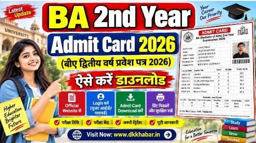 BA 2nd Year Admit Card 2026